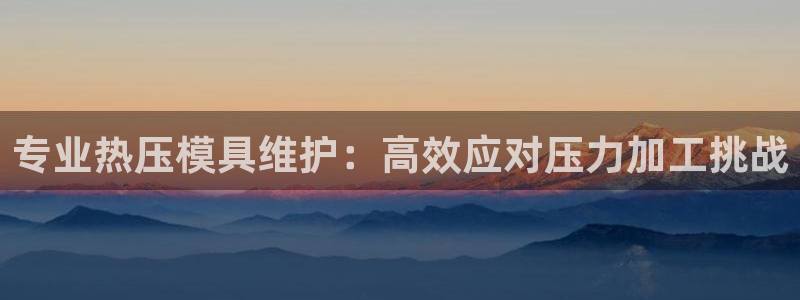 易倍企业管理软件怎么样：专业热压模具维护：高效应对压力加