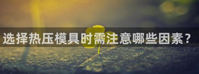 emc易倍官网登录首页：选择热压模具时需注意哪些因素？
